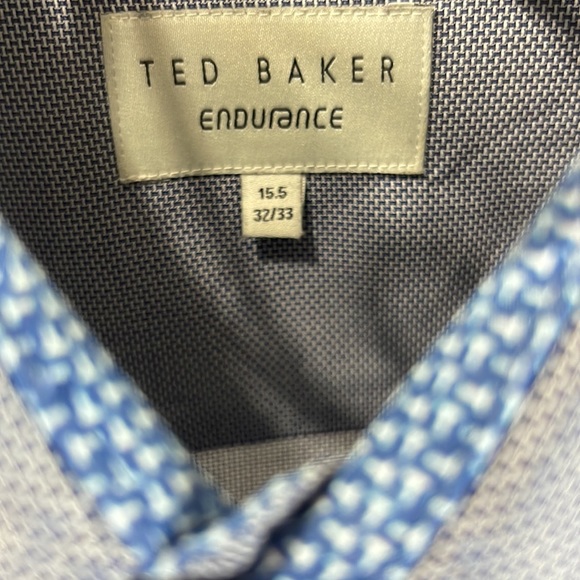 Ted Baker Endurance Long Sleeve Button-Up Shirt Contrasting Flip Cuff and Trim - Picture 4 of 13